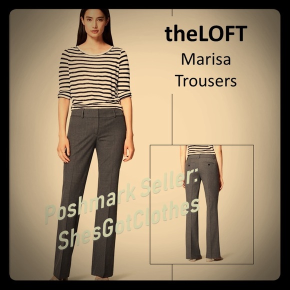 LOFT Pants - theLOFT Marisa Fit Trousers - Thistle Black